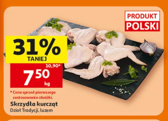 Skrzydła kurcząt promocja w Auchan