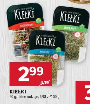 Kiełki różne rodzaje promocja w Stokrotka