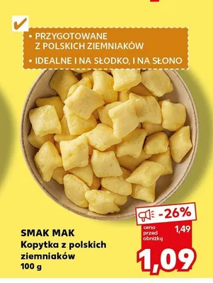 Kopytka z polskich ziemniaków Smak Mak promocja w Kaufland