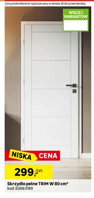 Skrzydło pełne Trim W 80 cm promocja w Leroy Merlin