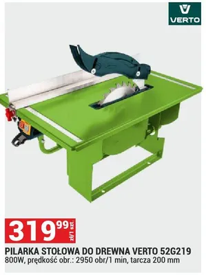 Pilarka stołowa do drewna 52G219 promocja w Merkury Market