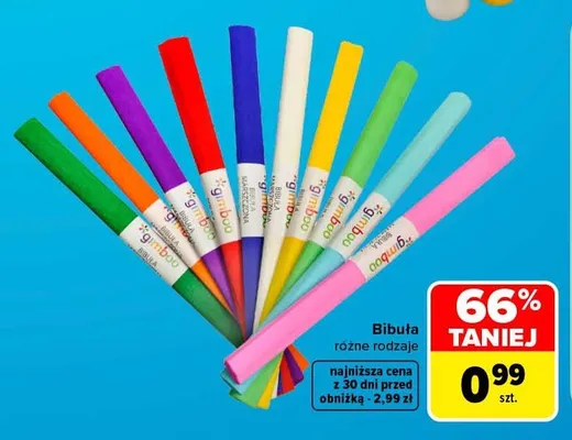 Bibuła marszczona Gimboo promocja w Carrefour Market