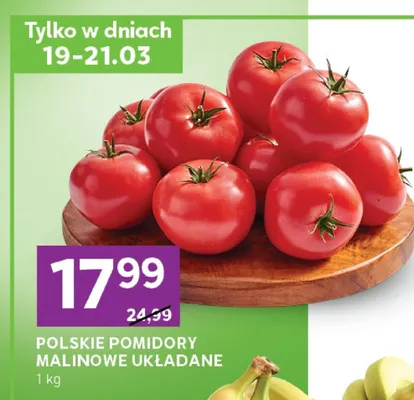 Pomidory malinowe układane polskie promocja w Stokrotka