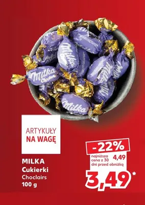 Cukierki Choclairs Milka promocja w Kaufland