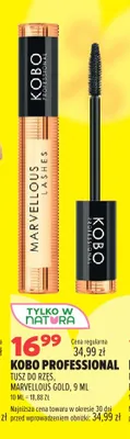 Tusz do rzęs Kobo Professional Marvellous Gold promocja w Drogerie Natura