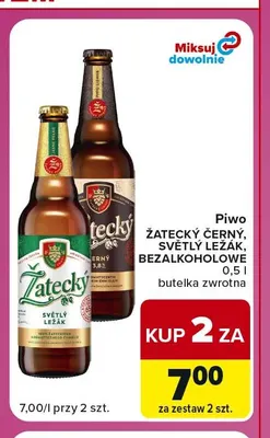 Piwo bezalkoholowe Žatecký promocja w Carrefour Express
