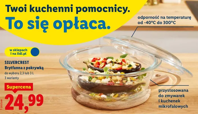 Brytfanna z pokrywką Silvercrest promocja