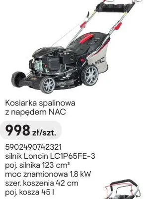 Kosiarka spalinowa z napędem NAC promocja w Castorama