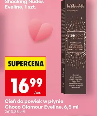 Cień do powiek w płynie Choco Glamour Eveline promocja w Biedronka