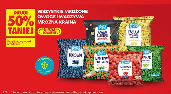 Fasola szparagowa żółta cała Mroźna Kraina promocja w Biedronka