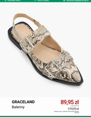 Baleriny Graceland promocja w Deichmann