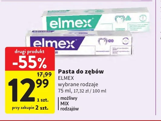 Pasta do zębów Elmex promocja w Intermarche