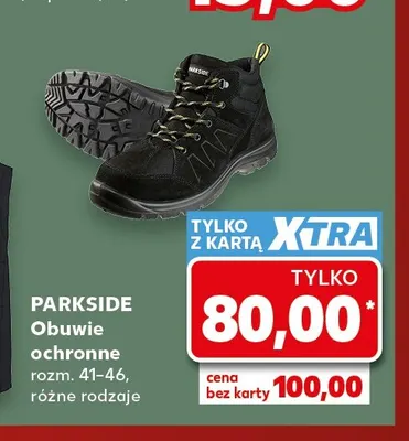 Obuwie ochronne Parkside promocja w Kaufland