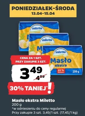 Masło ekstra promocja w Netto