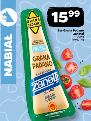Ser grana padano Auchan promocja w Netto