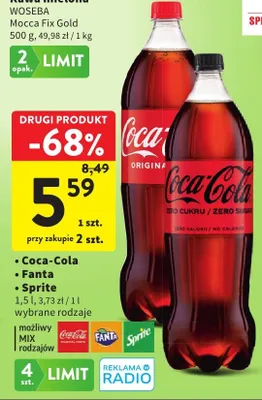 Kawa mielona Mocca Fix Gold promocja w Intermarche