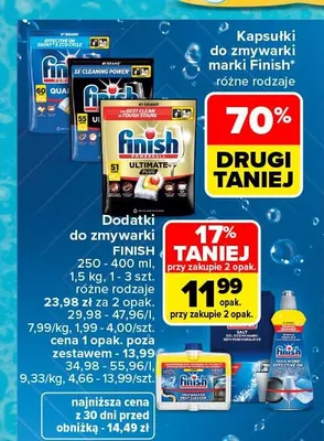Kapsułki do zmywarki Finish promocja w Carrefour