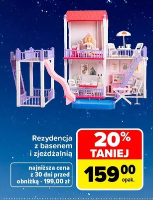 Rezydencja z basenem i zjeżdżalnią promocja w Carrefour