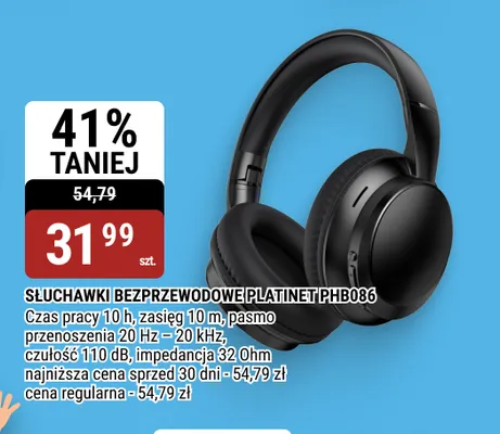 Słuchawki bezprzewodowe Platinet PHB086 promocja w bi1