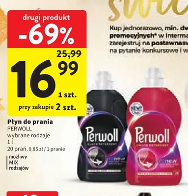 Płyn do prania Perwoll promocja w Intermarche
