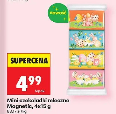 Czekoladki mleczne mini Magnetic promocja w Biedronka