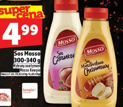 Sos Mosso musztardowo-chrzanowy promocja w TOPAZ