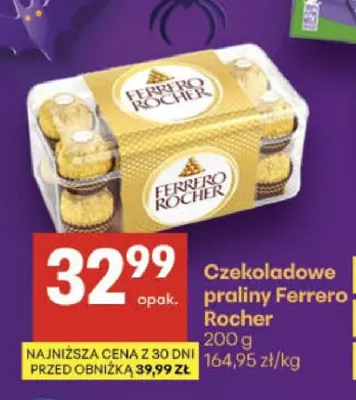 Czekoladowe praliny Ferrero Rocher promocja w Delikatesy Centrum