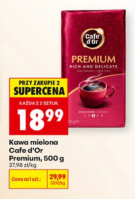 Kawa mielona Cafe d'Or Premium promocja w Biedronka