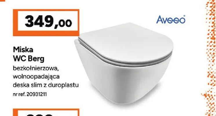 Miska Wc Aveeo Berg promocja w Bricoman