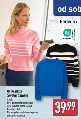 Sweter damski Up2fashion promocja w Aldi