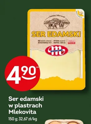 Ser edamski w plastrach Mlekovita promocja w Żabka