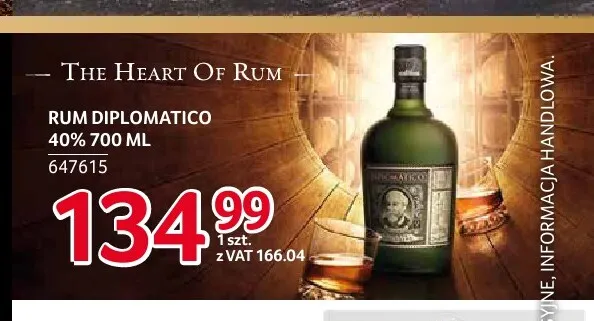 Rum Diplomatico promocja w Selgros