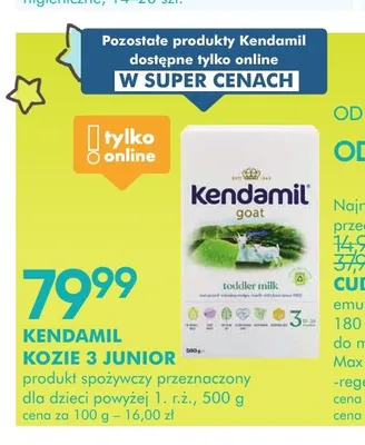 Mleko modyfikowane Kendamil Kozie 3 Junior promocja w Super-Pharm