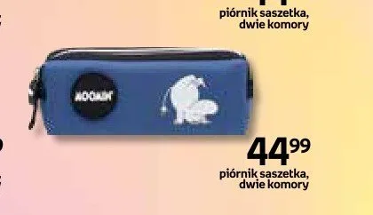 Piórnik saszetka dwie komory Muminki niebieski promocja w Empik