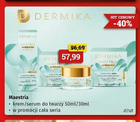 Krem do twarzy Maestria Dermika promocja w Drogeria Kosmyk