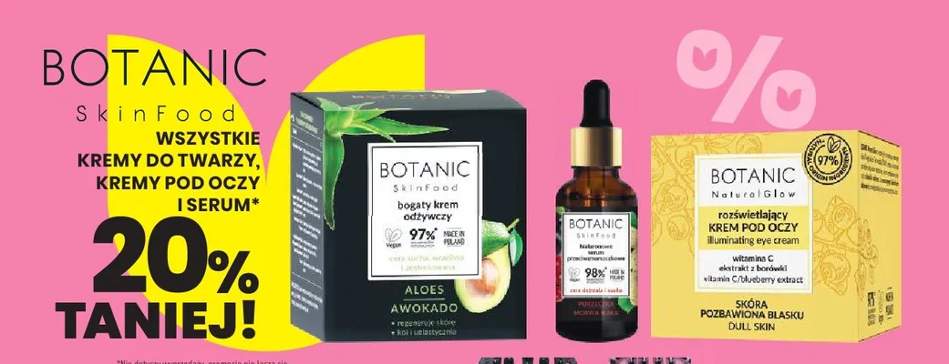 Krem do twarzy bogaty odżywczy aloes awokado Botanic SkinFood promocja w Drogerie Natura