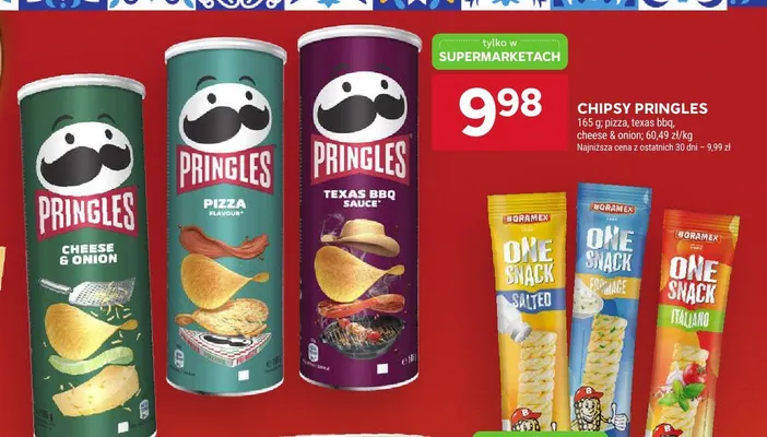 Chipsy Pringles Pizza promocja w Stokrotka