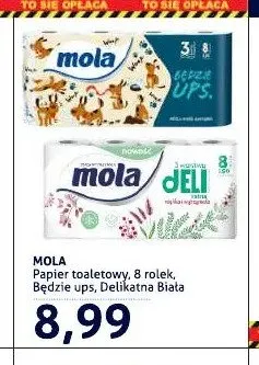 Papier toaletowy Mola Będzie ups 8-pak promocja w Blue Stop