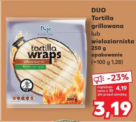 Tortilla wieloziarnista promocja w Kaufland