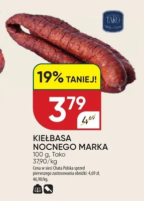 Kiełbasa nocnego marka promocja w Chata Polska