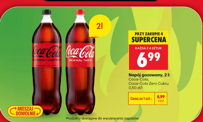 Napój gazowany Coca-Cola promocja w Biedronka