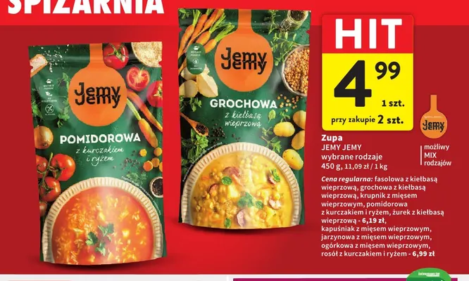 Zupa pomidorowa z kurczakiem i ryżem Jemy promocja w Intermarche