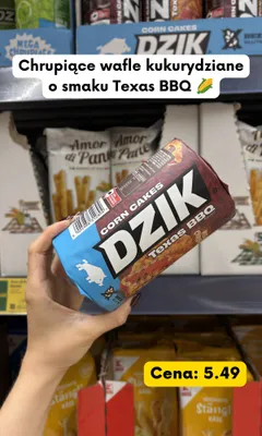 Wafle kukurydziane Dzik Texas BBQ promocja w Kaufland