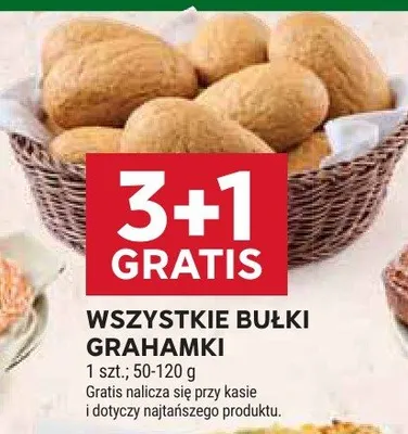 Wszystkie bułki grahamki promocja w Stokrotka