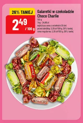 Galaretki w czekoladzie Choco Charlie promocja w POLOmarket