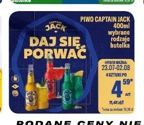 Piwo Captain Jack promocja w Tomi Markt