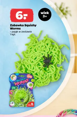 Zabawka Squishy Worms promocja w Netto