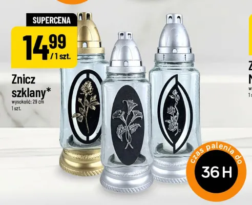 Znicz szklany promocja w POLOmarket