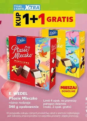 Ptasie Mleczko E. Wedel waniliowe promocja w Kaufland