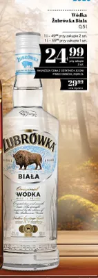 Wódka Żubrówka Biała promocja w POLOmarket
